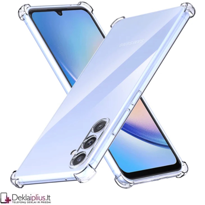 Silikoninis-Anti shock dėklas - permatomas (Samsung Galaxy A16/A16 5G) Silikoninis-Anti shock dėklas - permatomas (Samsung Galaxy A16/A16 5G)